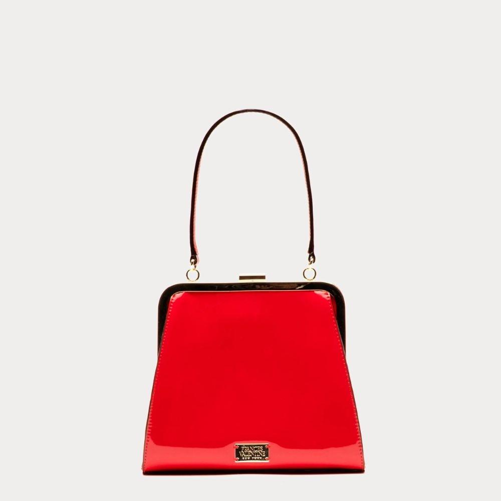 Frances Valentine Lulu Frame Bag Soft Patent Leather
