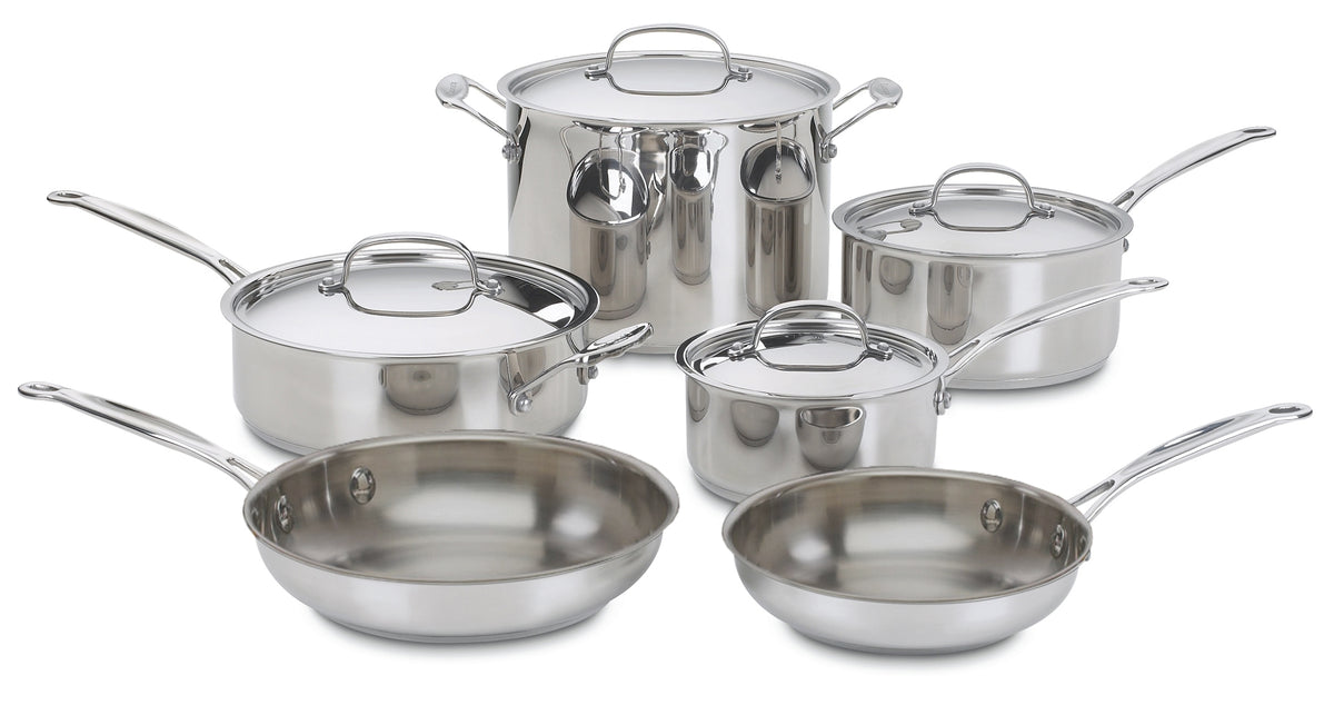 Cuisinart 10-Pc Chef's Classic Stainless Cookware Set