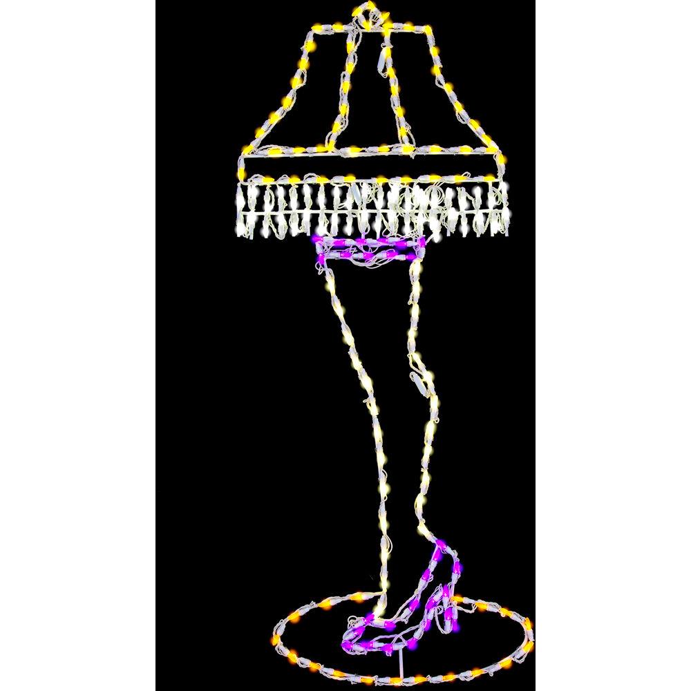 Fraser Hill 52"H x 21"W Leg Lamp LED Lights, Large Outdoor Christmas Decoration