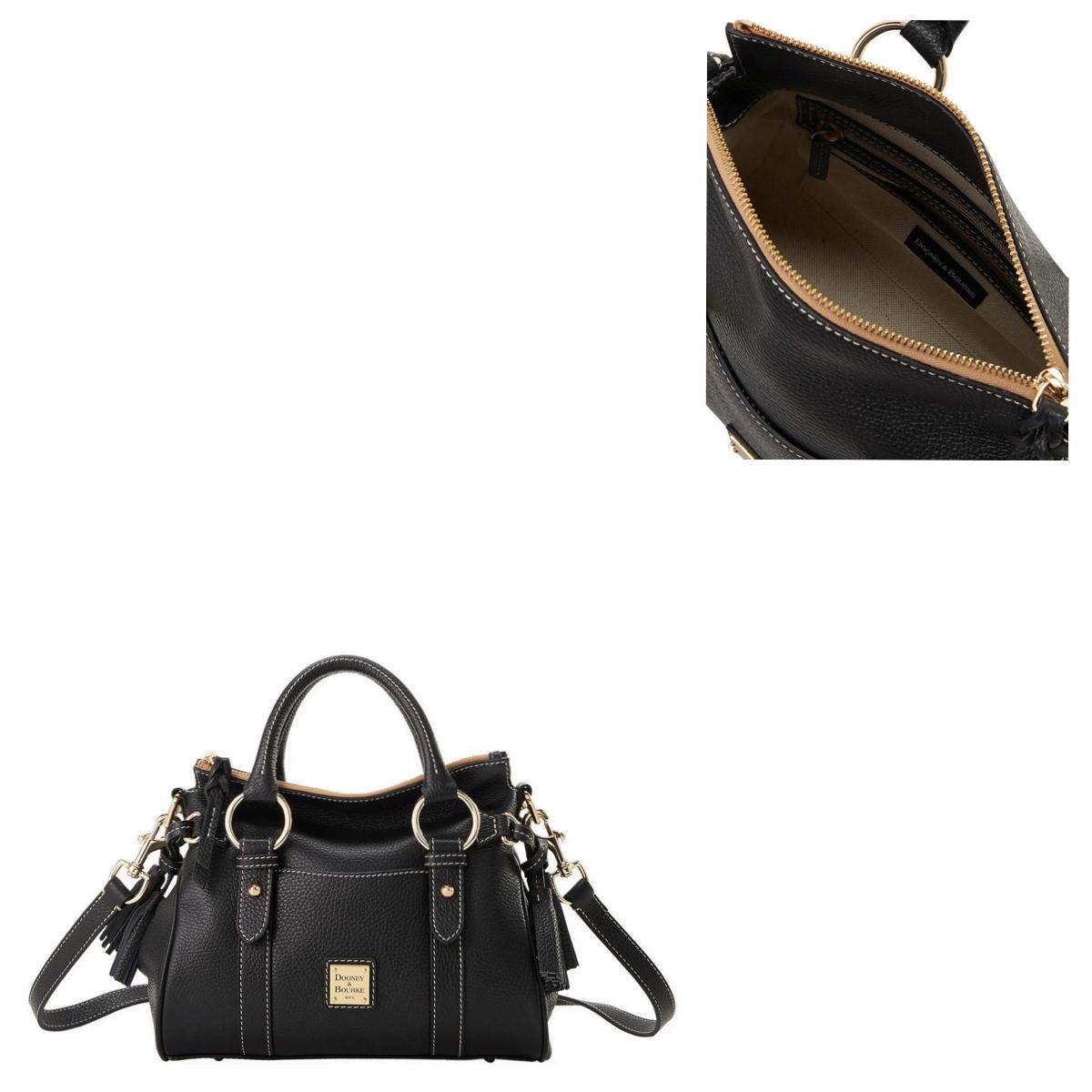 Dooney & Bourke Lucca Leather Satchel with Pocket