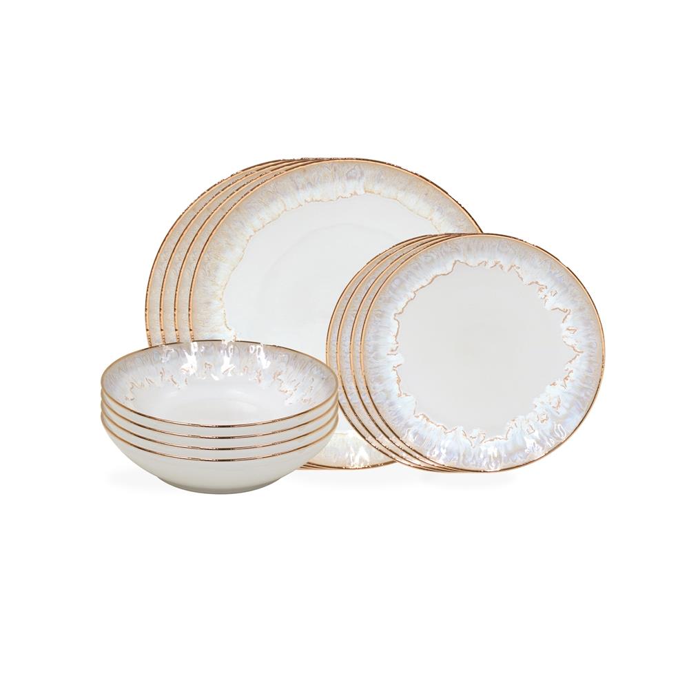 Casa Fina Taormina Place Setting Set w/pasta bowl Size 12 Pieces
