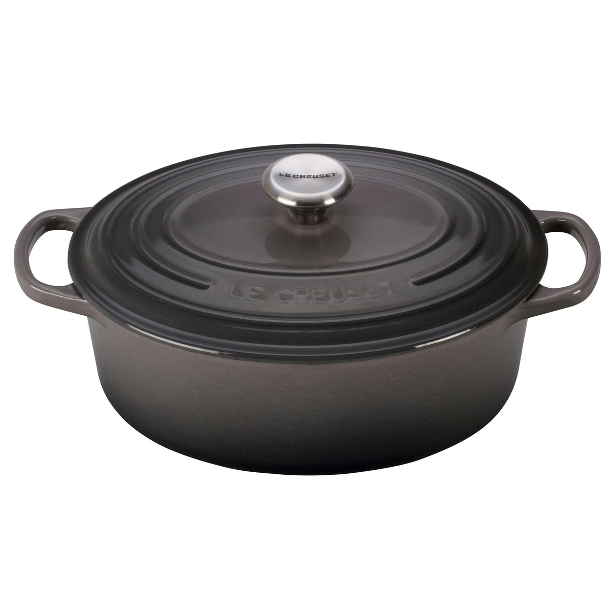 Le Creuset 2.75qt Signature Cast Iron Oval Dutch Oven Oyster