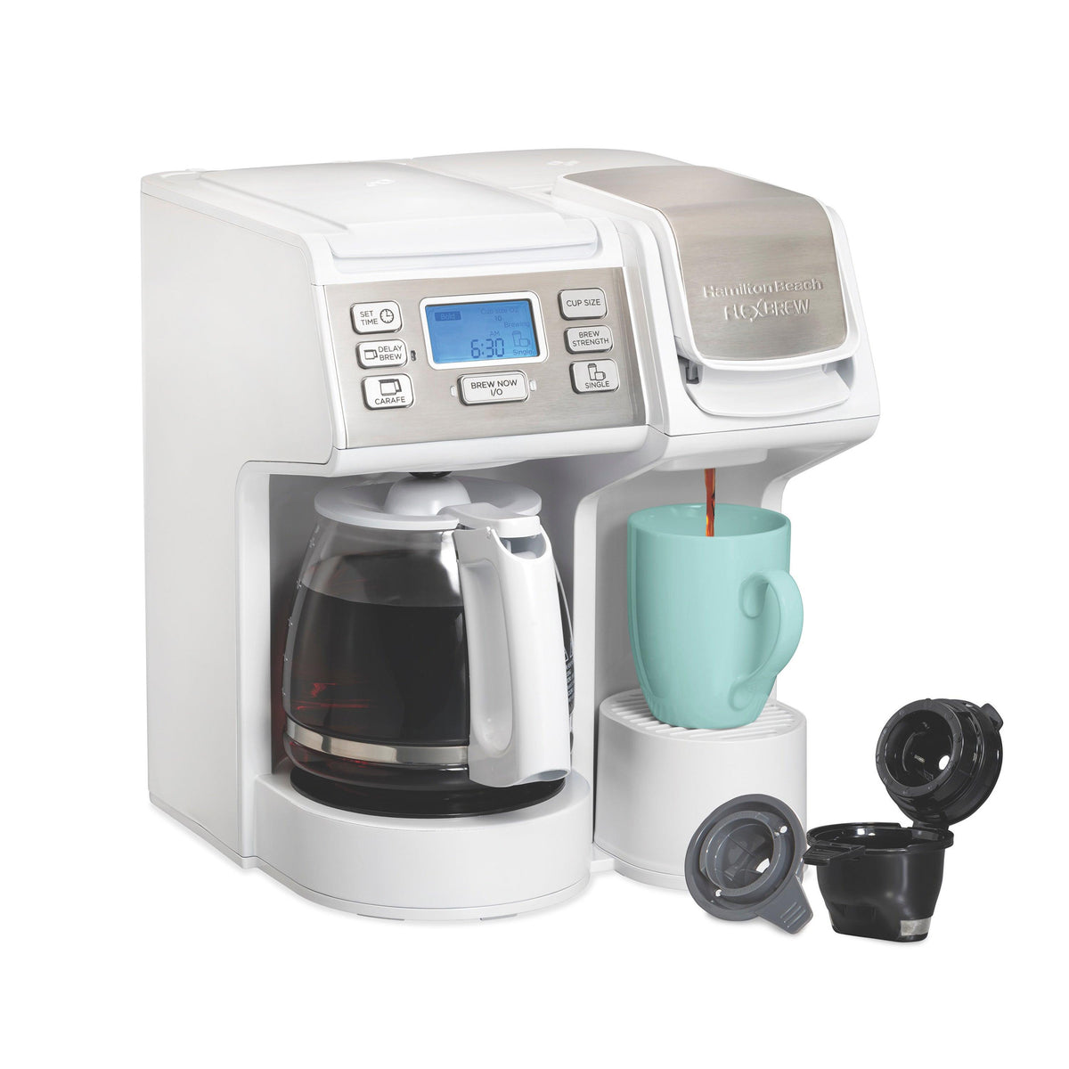 Hamilton Beach FlexBrew Trio Coffeemaker White