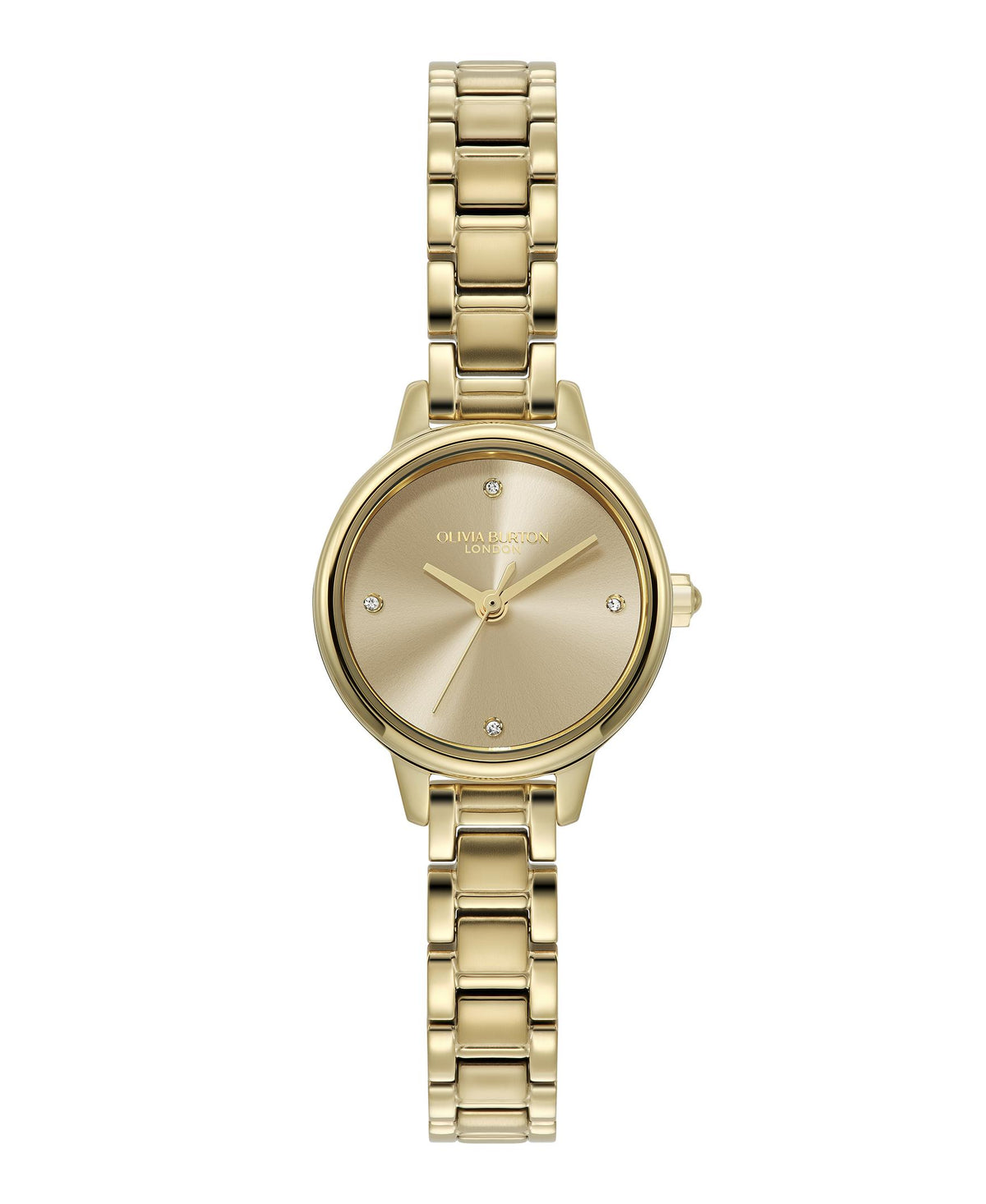 Olivia Burton Mini Classic. Gold Plate Case and Bracelet. Light Gold Dial