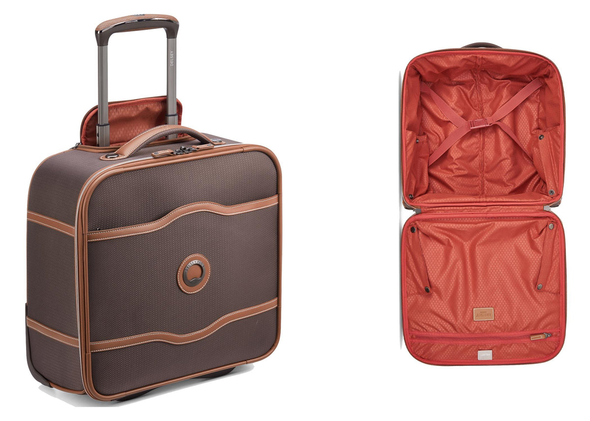 Delsey Luggage Chatalet Air 2.0 Softside Under-Seat Bag - Chocolate