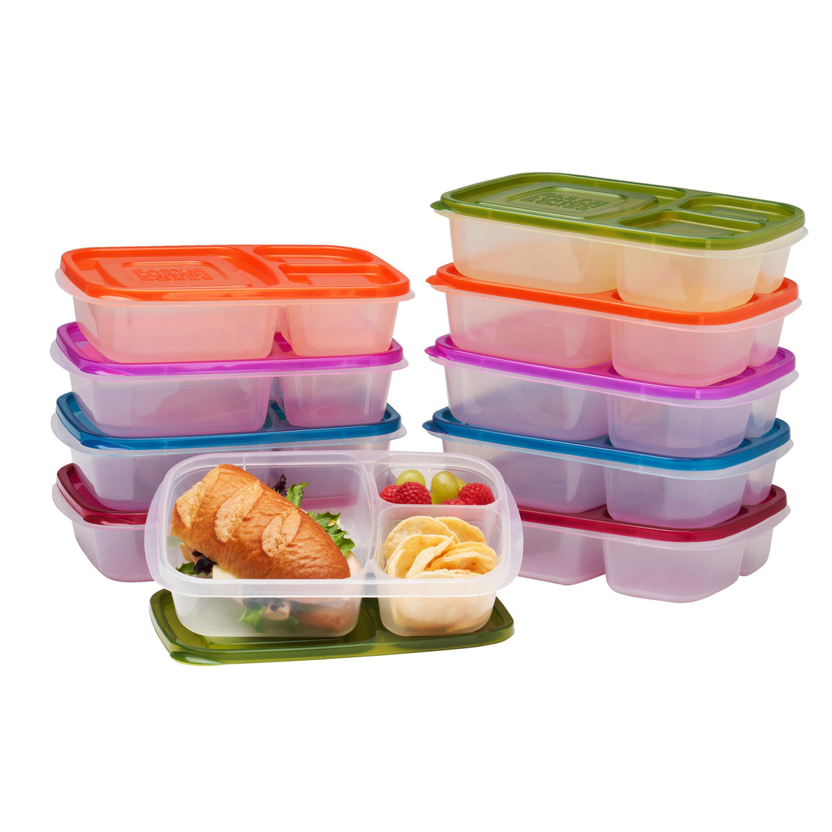 Bentgo Easy Lunchboxes 10pc 3 Compartment Container Set