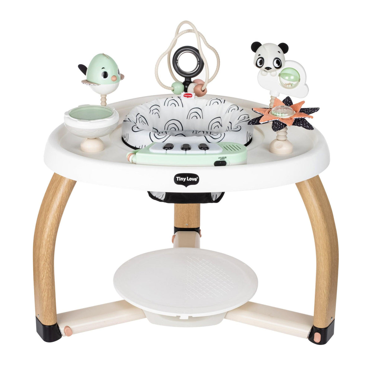 Tiny Love 5-in-1 Stationary Activity Center Black & White Decor