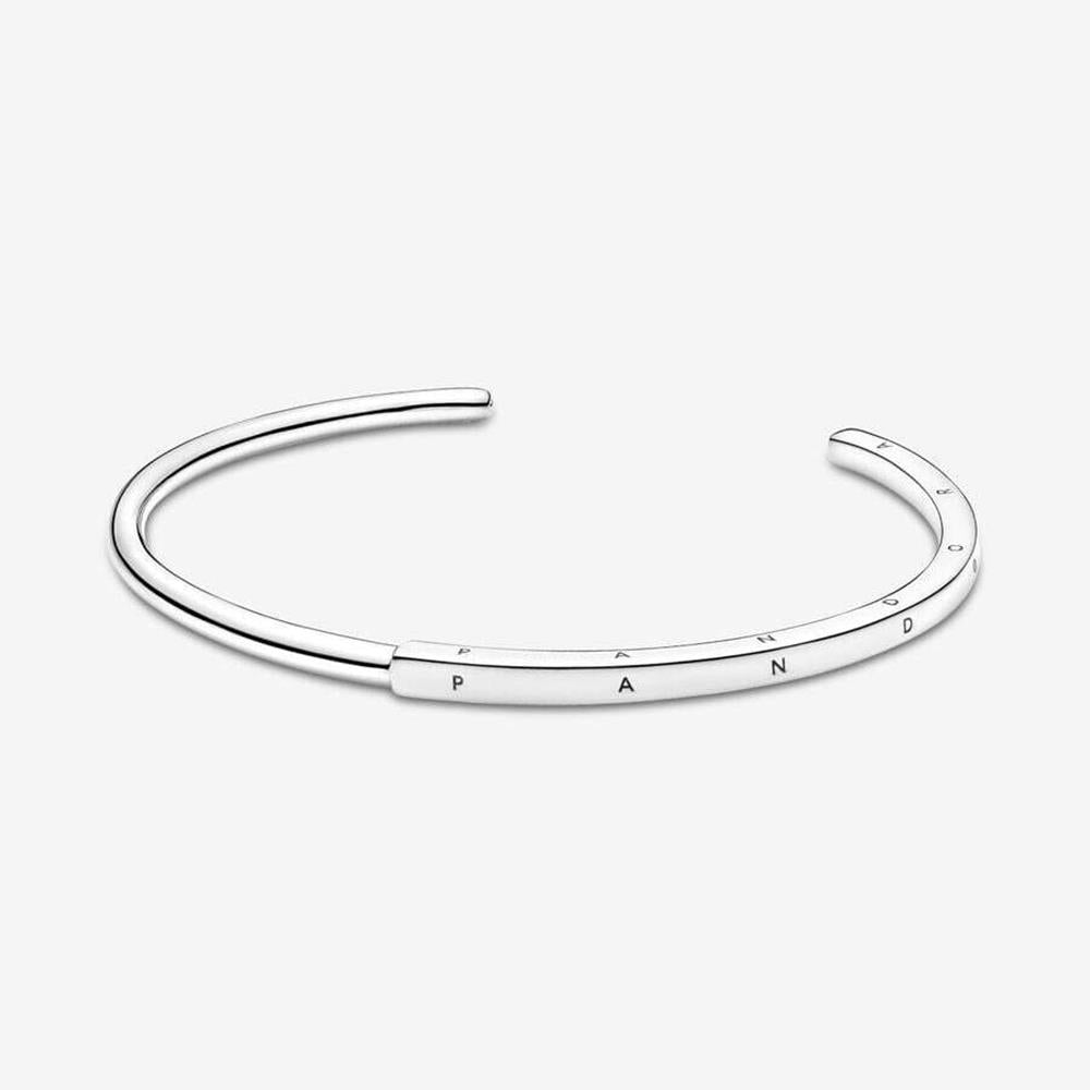 Pandora Signature I-D Open Bangle Size 8.1"