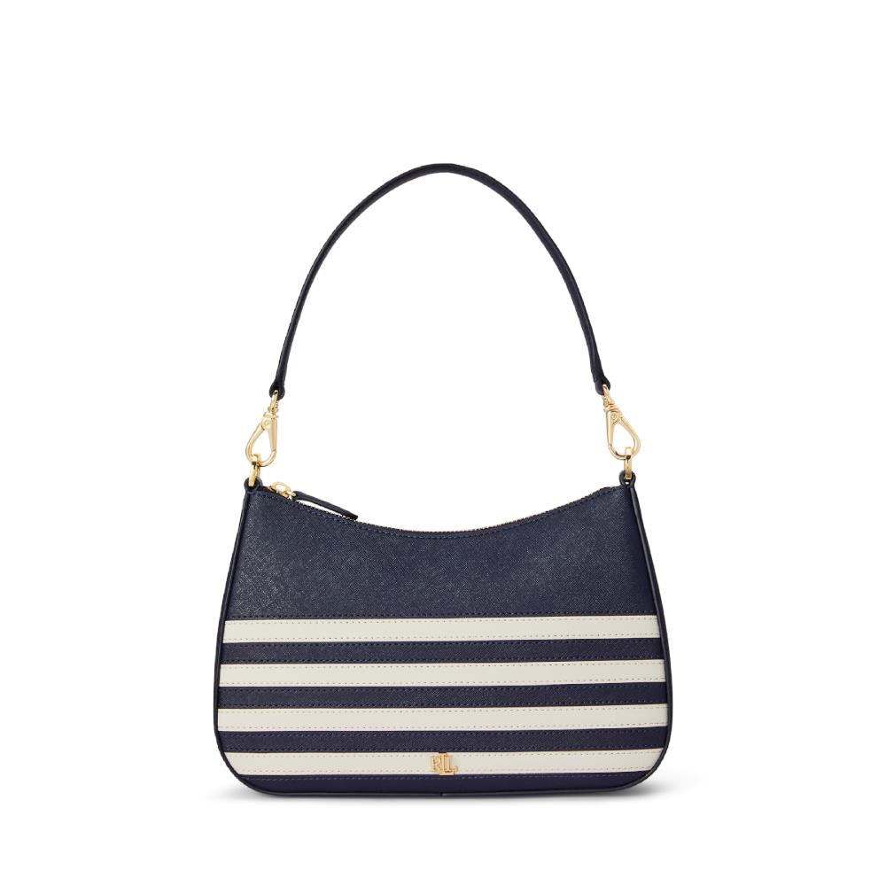 Ralph Lauren Striped Leather Medium Danni Bag
