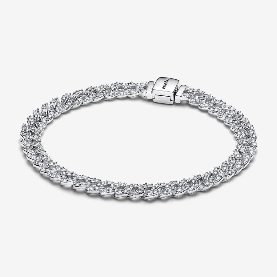 Pandora Cuban Chain Bracelet Size 7.9"