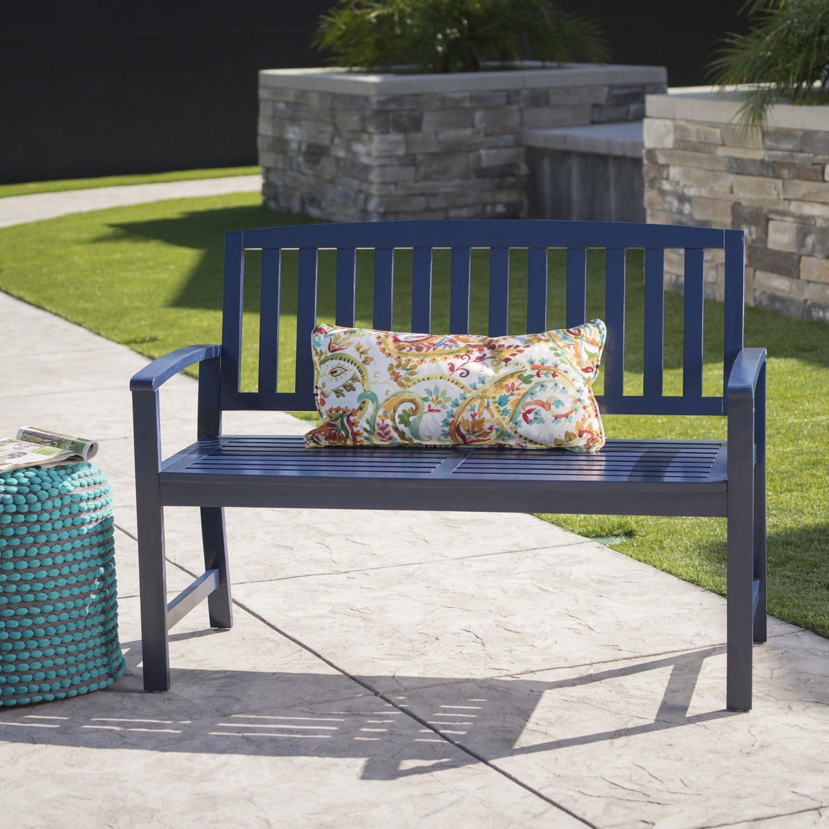 Stark Home Loja Outdoor Acacia Wood Bench