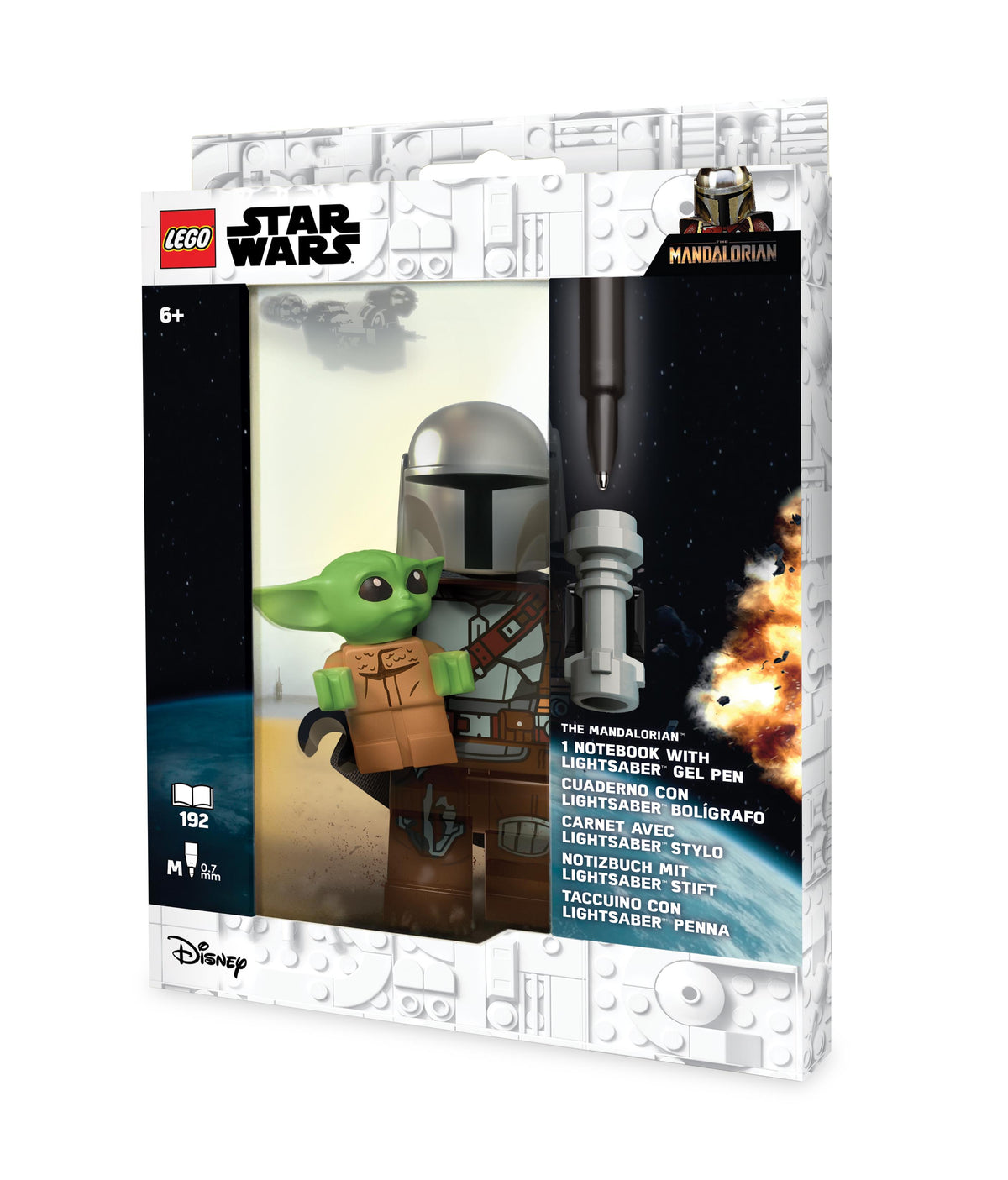 LEGO Star Wars The Mandalorian Notebook with Lightsaber Gel Pen Set