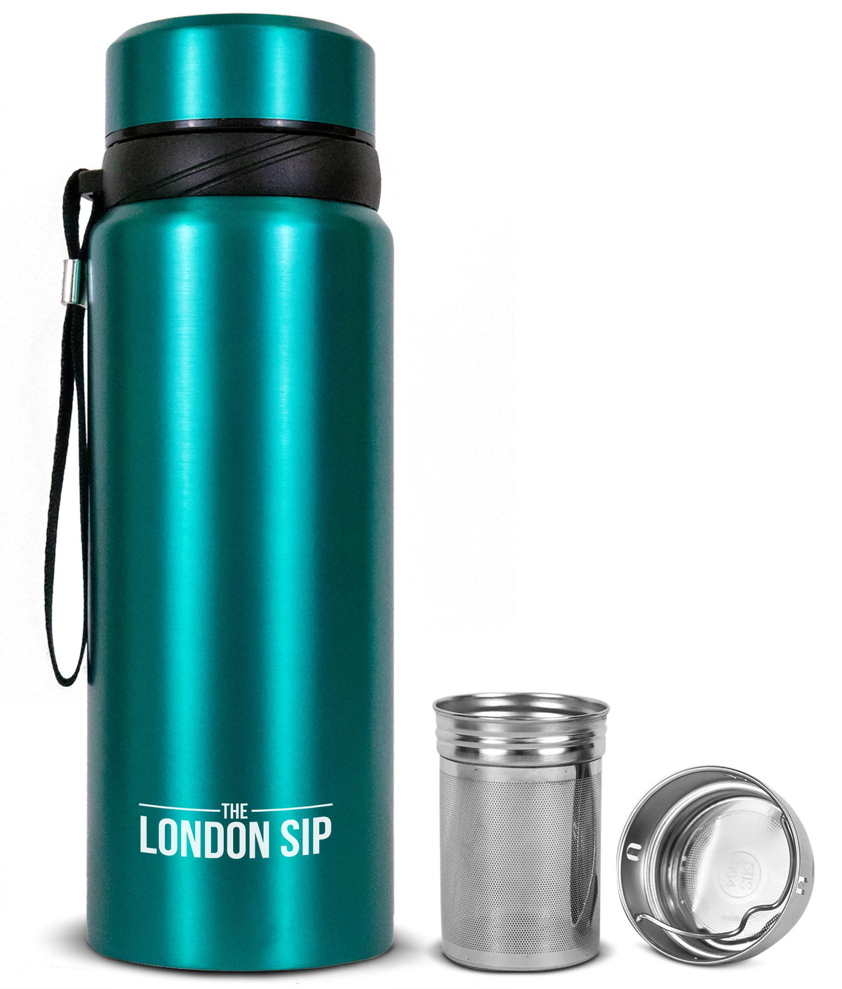 KitchenSupply London Sip - 25oz Tea Infuser Bottle, Blue