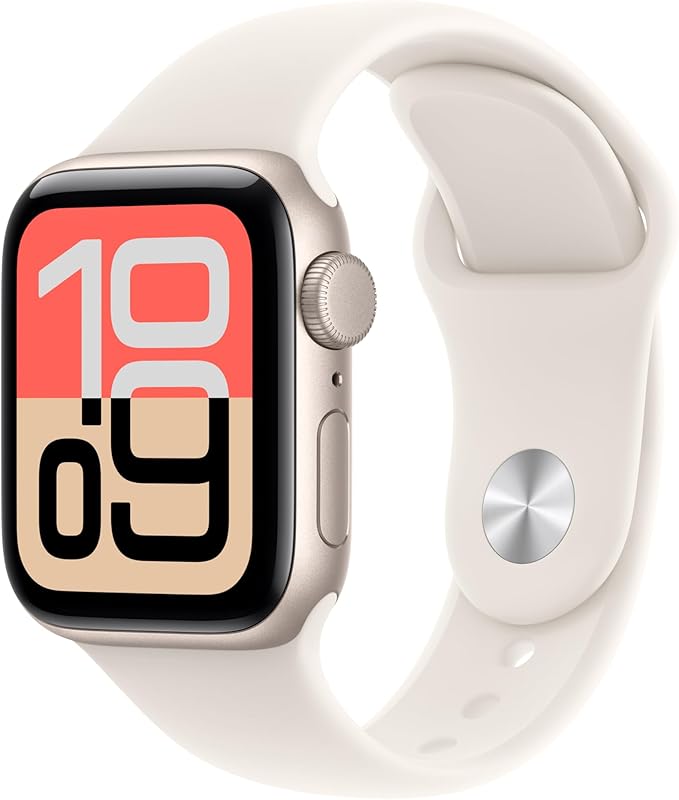 Apple Watch SE 3 GPS 40mm Starlight Aluminum Case with Starlight Sport Band - M/L