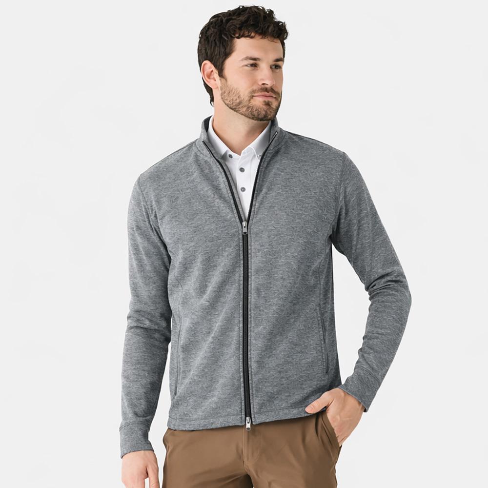 Greyson Men's Sequoia Full Zip Jacket-Smoke Heather-2X