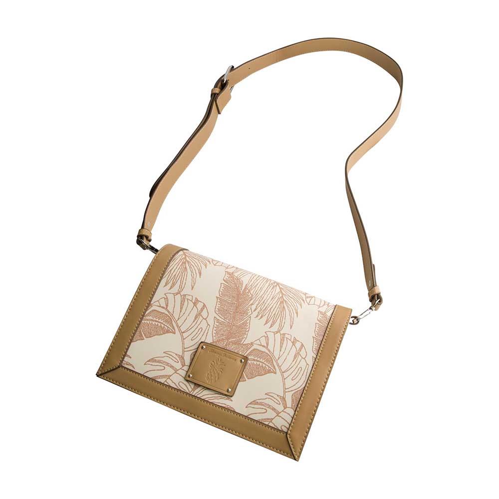 Tommy Bahama Handbags Graphic Leaf Print City Messenger Bag