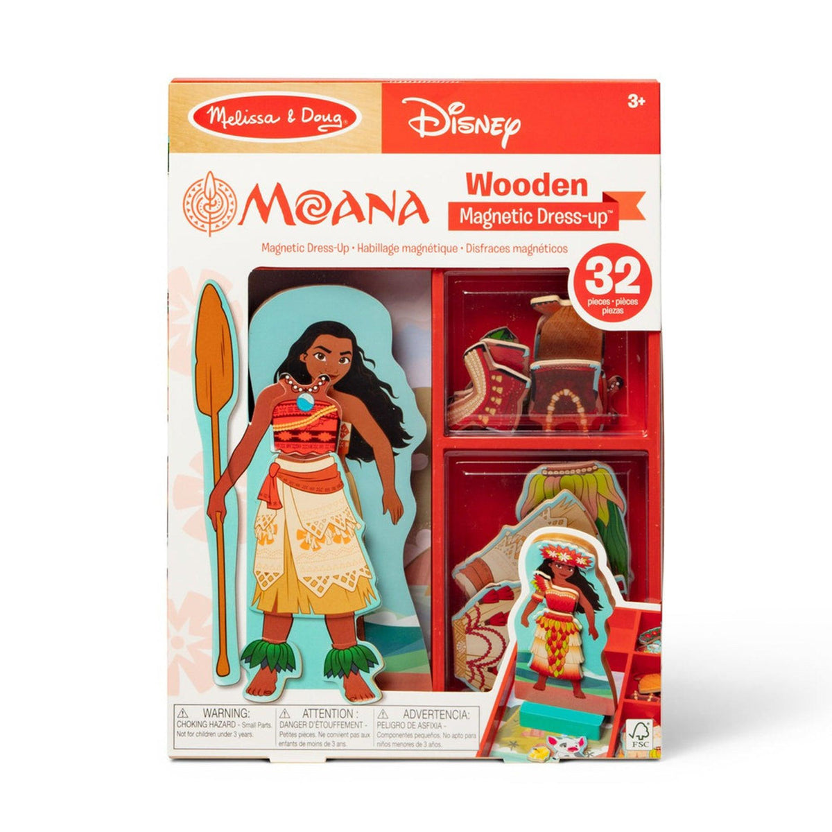 Melissa & Doug Disney Magnetic Dress Up Moana Ages 2+ Years