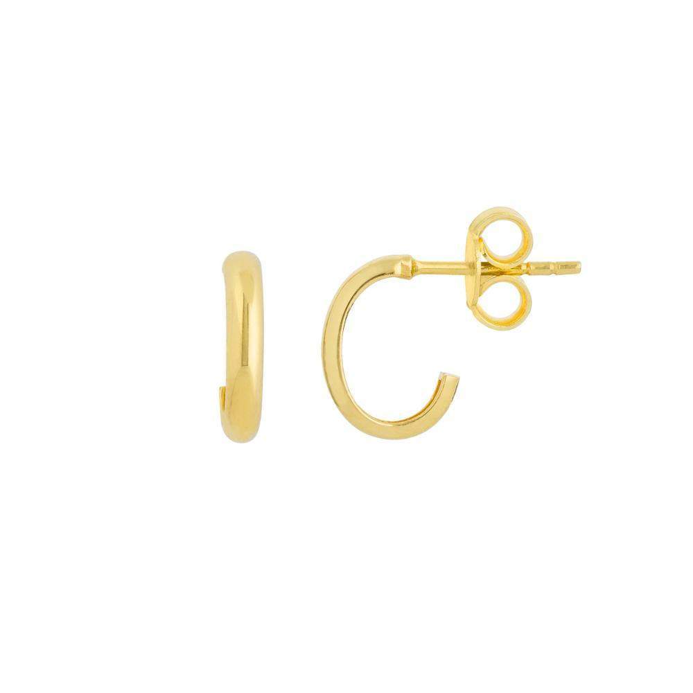 HAWLEY ST J-Shaped Huggie Earrings