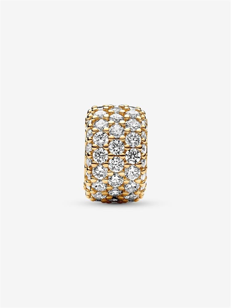 Pandora Sparkling Pav Triple-Row Charm