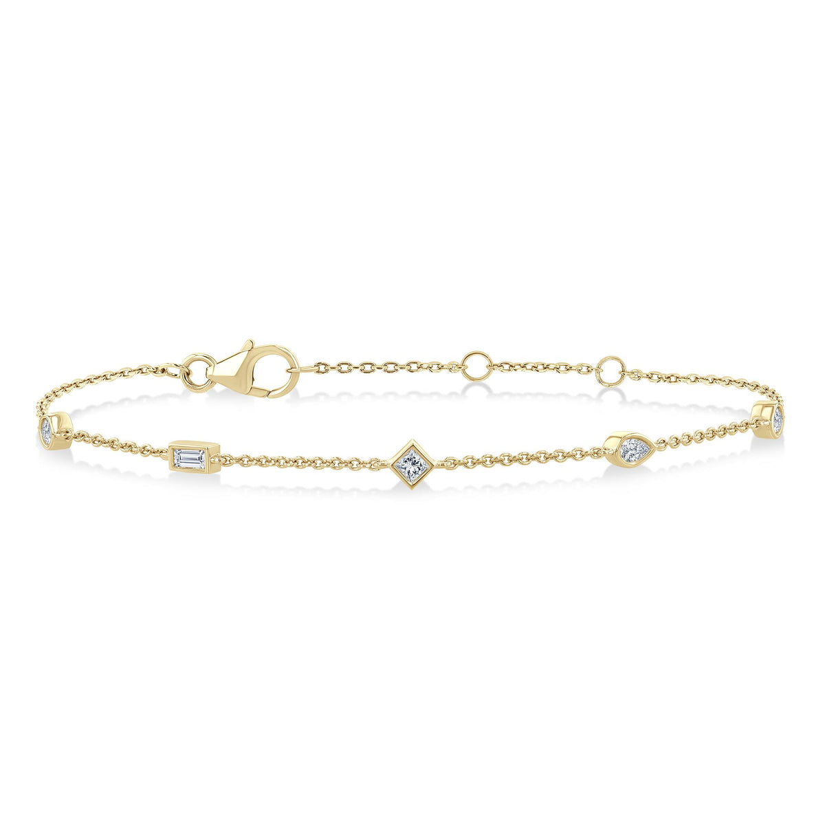 Jilco Inc Diamond Station Bracelet