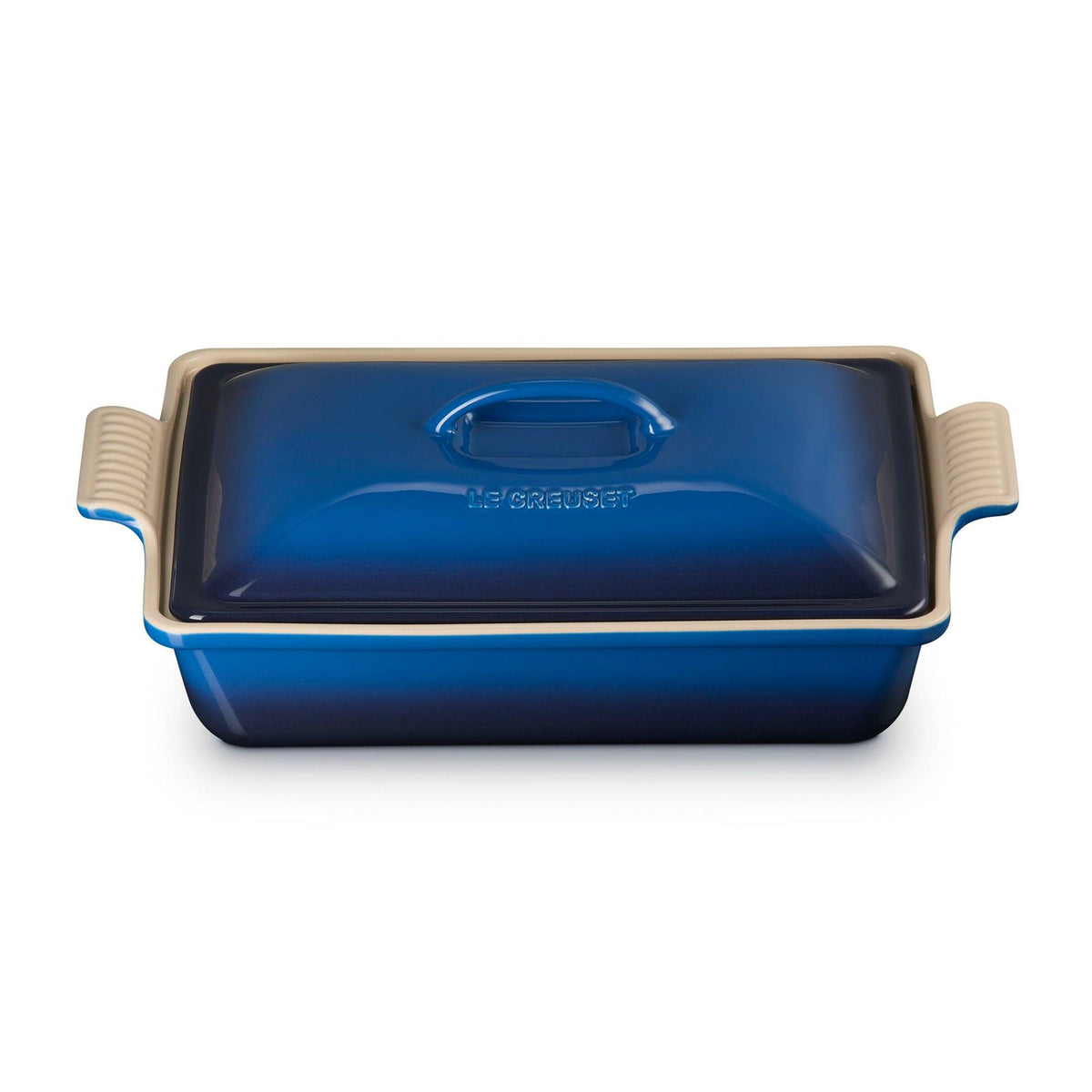 Le Creuset 4qt Heritage Stoneware Covered Rectangular Casserole Lapis