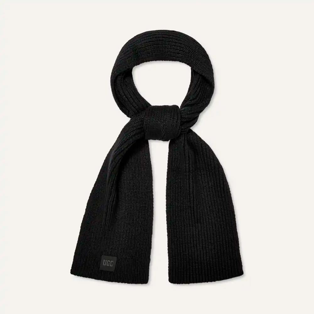 UGG Women's Chunky Rib Scarf-Black