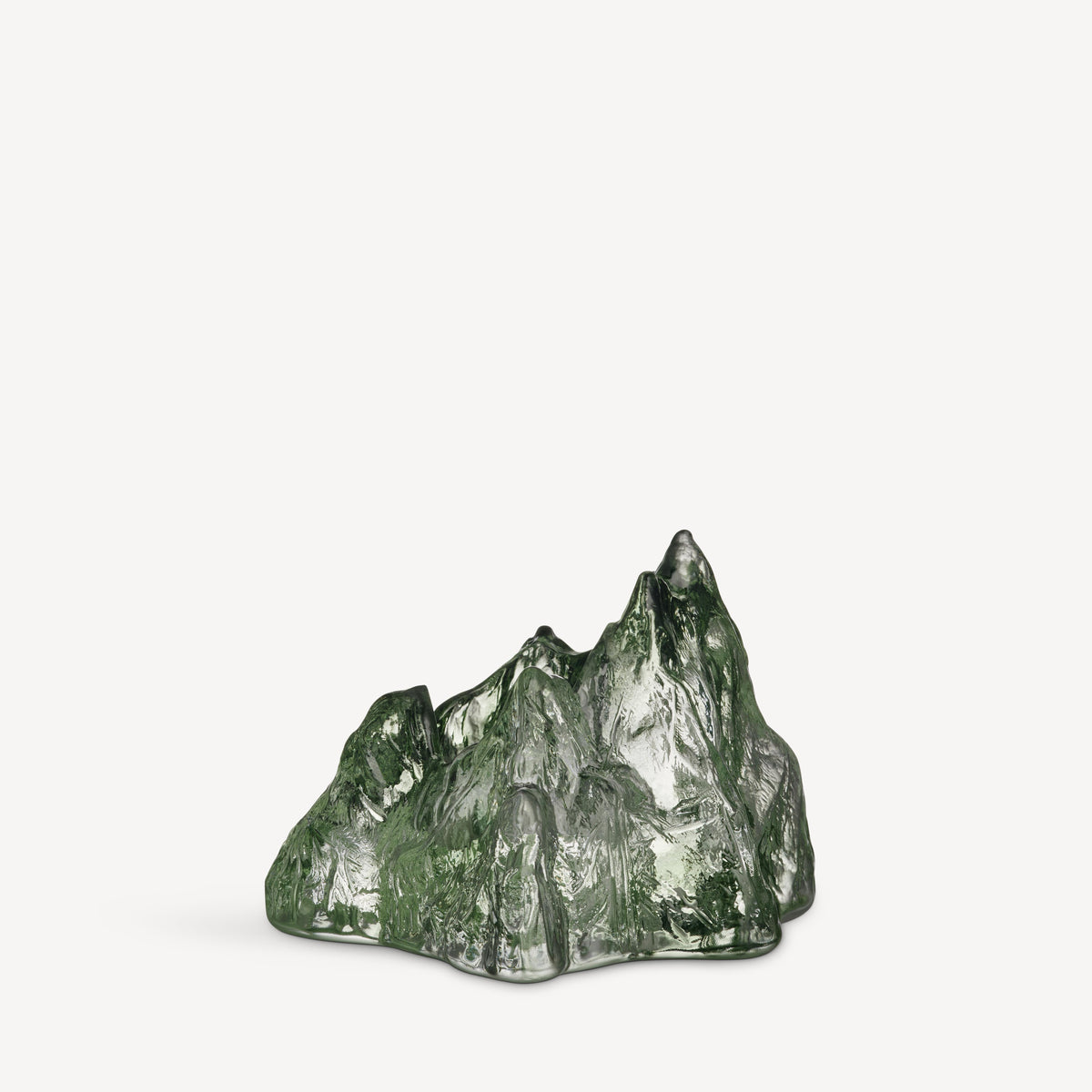 Kosta Boda The Rock Votive Circular Green
