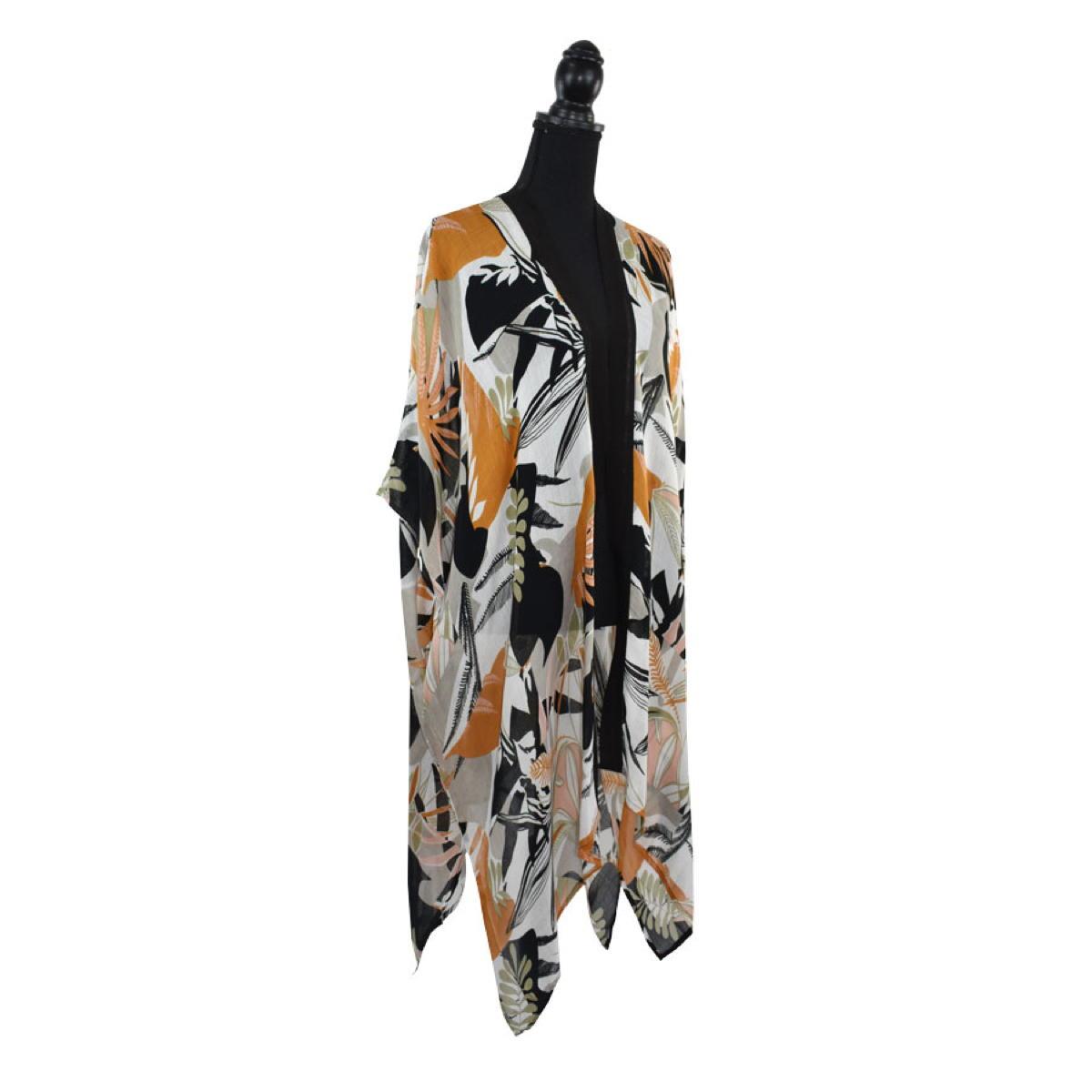 Dupatta Designs Niecy Palm Print Kimono