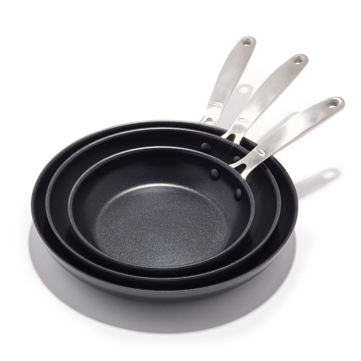 OXO Enhanced 3pc Ceramic Nonstick Frypan Set