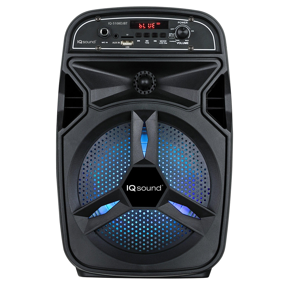 IQ Sound 8" Portable Bluetooth Speaker w/True Wireless Stereo