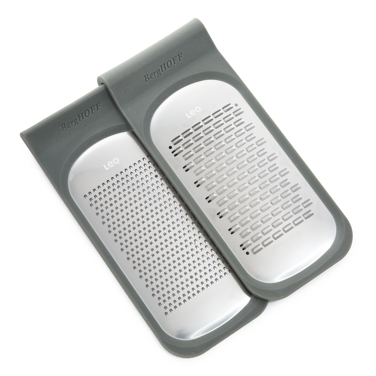 BergHOFF Leo Balance 18/10 Stainless Steel Double Coarse and Ribbon Grater, 9.5"