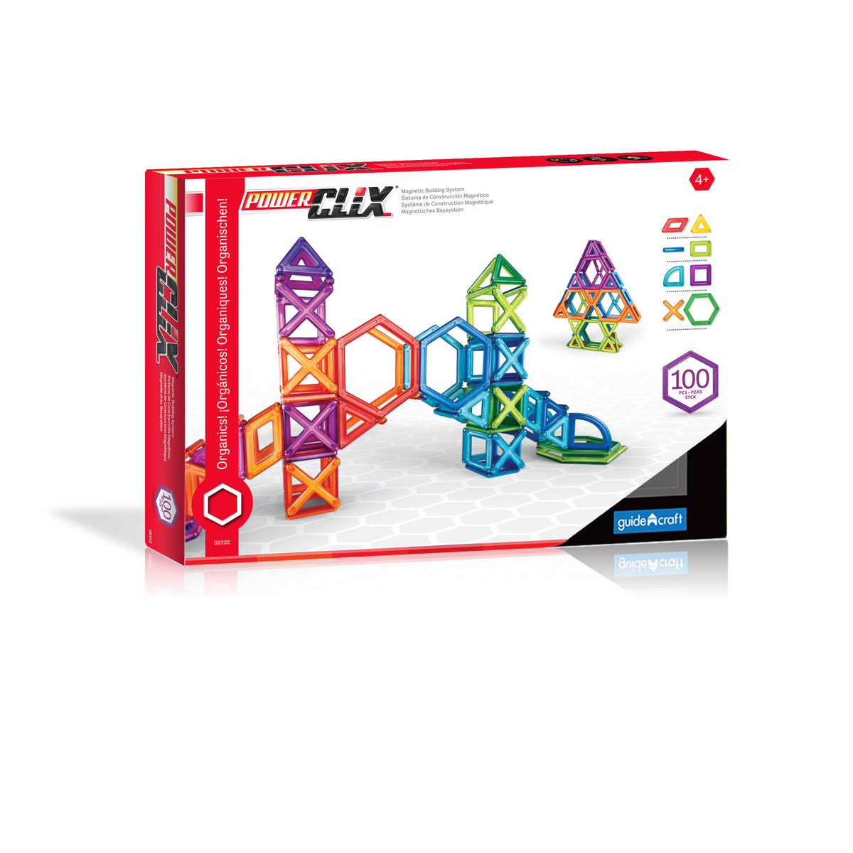 Guidecraft PowerClix Frames 100 Piece Set