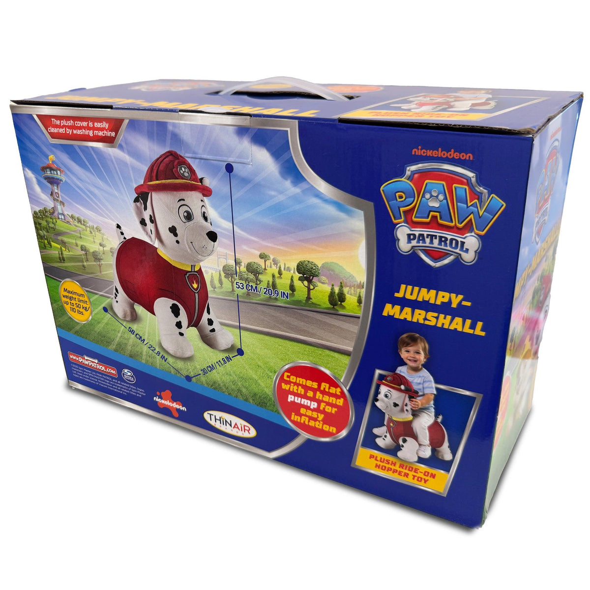 Thin Air Brands Paw Patrol Plush Jumpy Pal Ages 18+ Months - Marshall