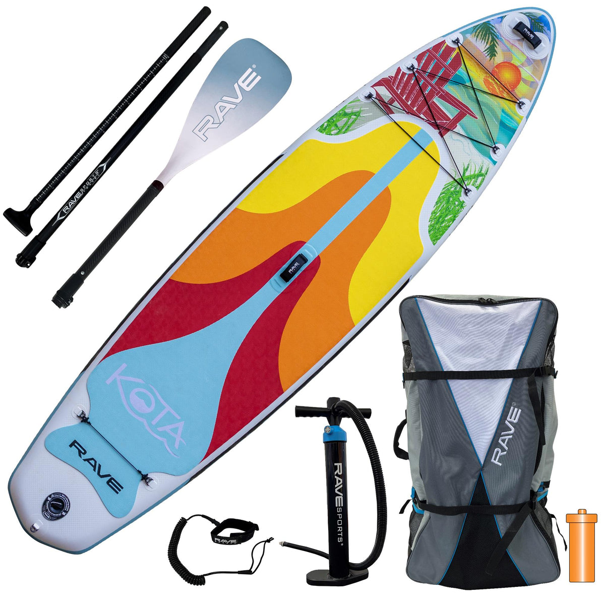 RAVE Sports - KOTA Adirondack 11-Foot 2-Inch Inflatable Paddle Board Pkg