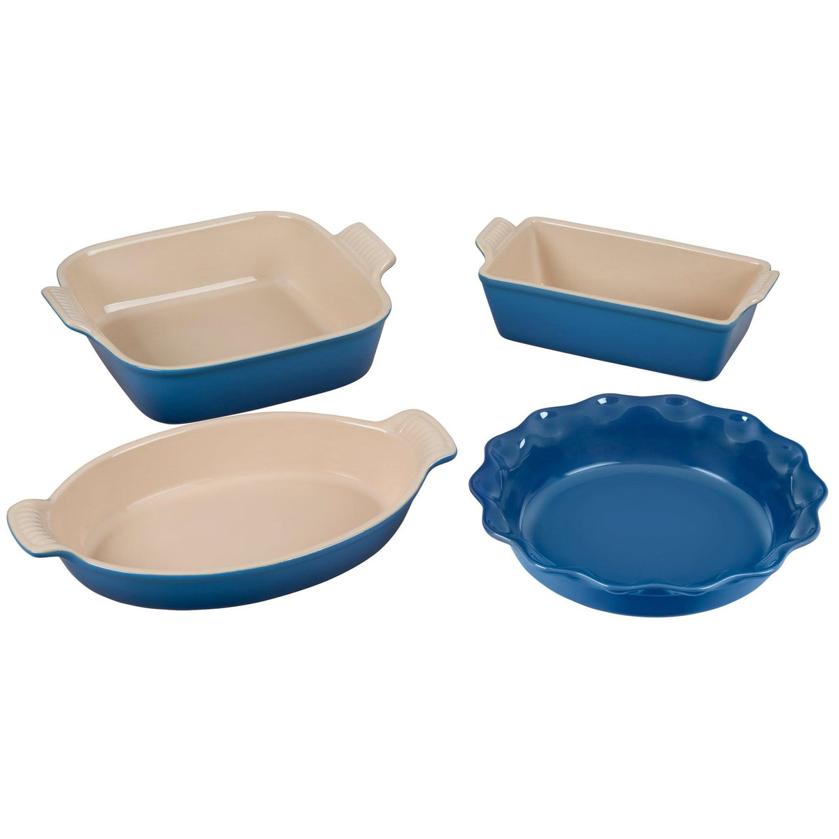 Le Creuset 4pc Heritage Stoneware Bakeware Set Marseille
