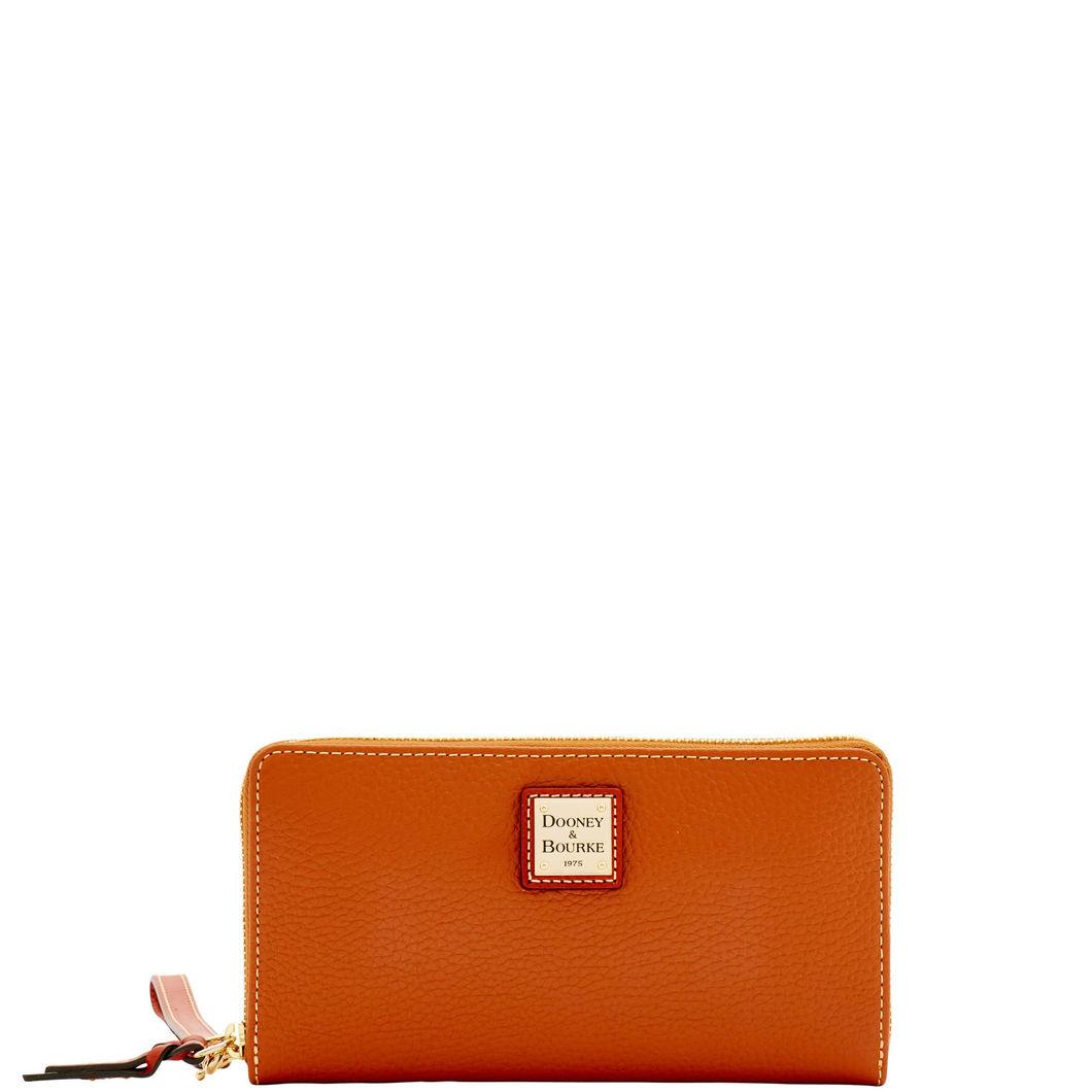 Dooney & Bourke Pebble Grain Large Zip Around Wristlet