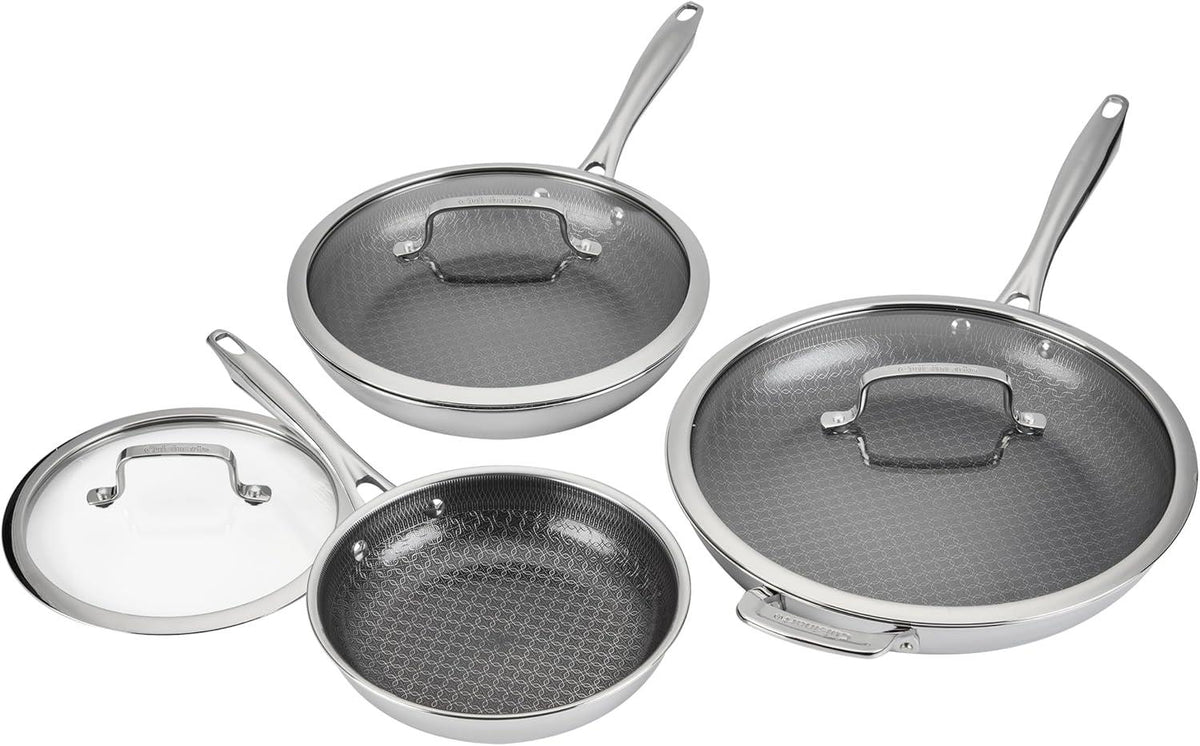 Cuisinart FusionElite+Nonstick Tri-Ply Stainless Steel 6-Piece Skillet Set
