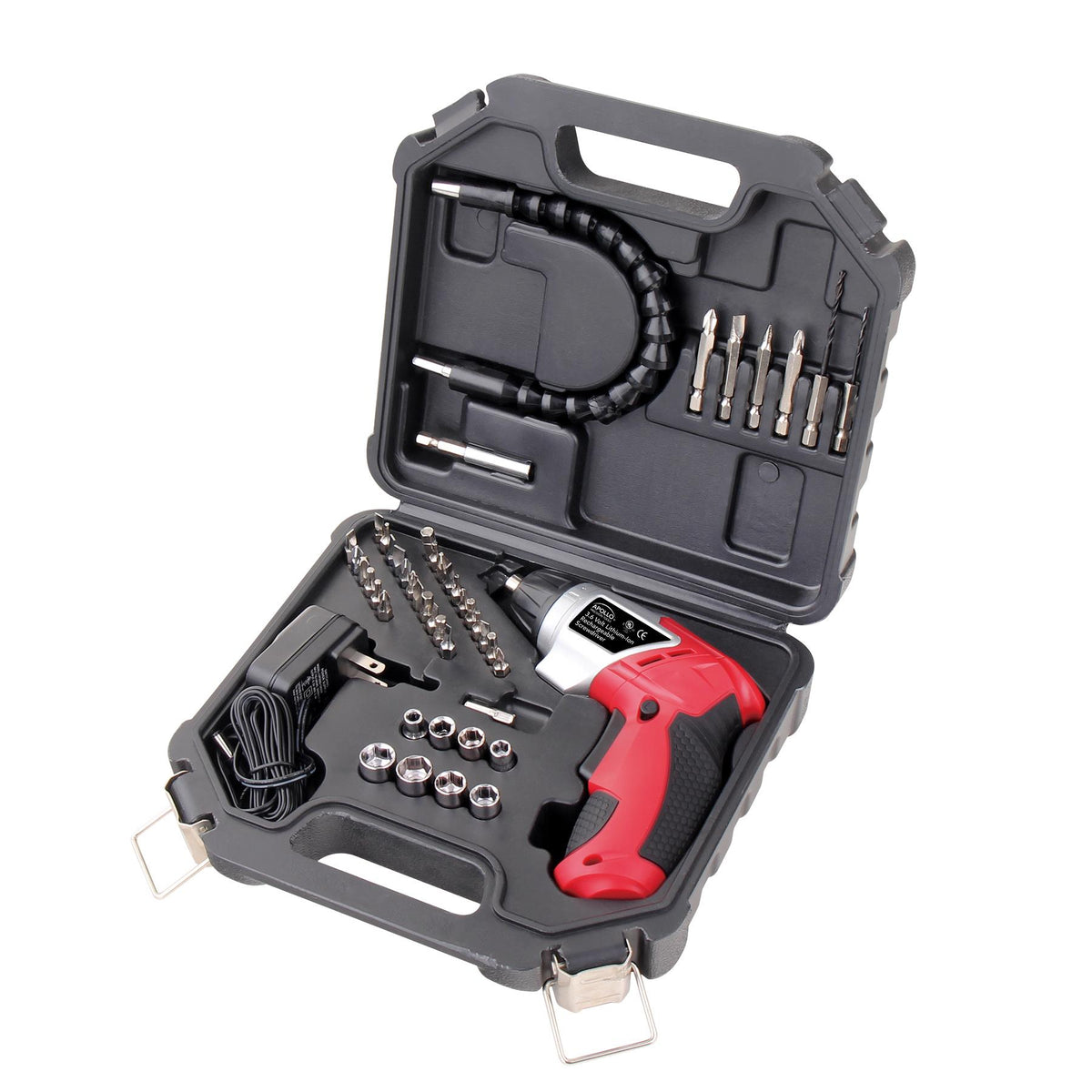 Apollo Tools 3.6V LI-Ion Rechargeable Screwdriver w/45-PC Accy Set
