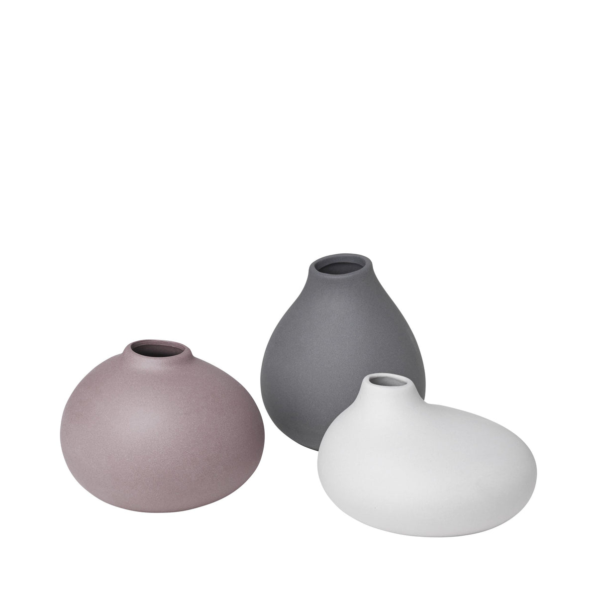 Blomus NONA Porcelain Mini Vases - Set of 3
