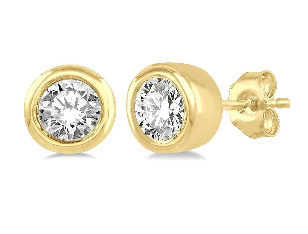 Jilco Inc Diamond Bezel Earrings