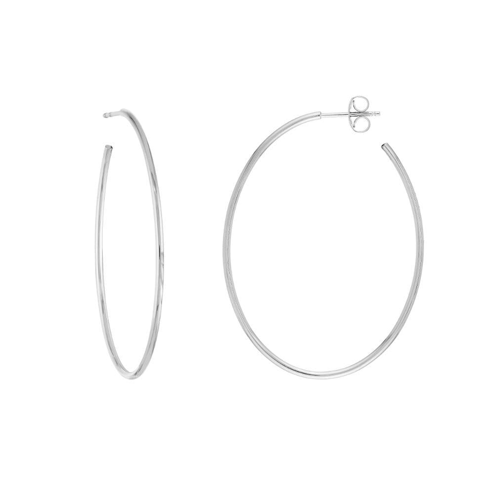 HAWLEY ST 41.50mm x 31.50mm Thin Oval Post Hoop Earrings