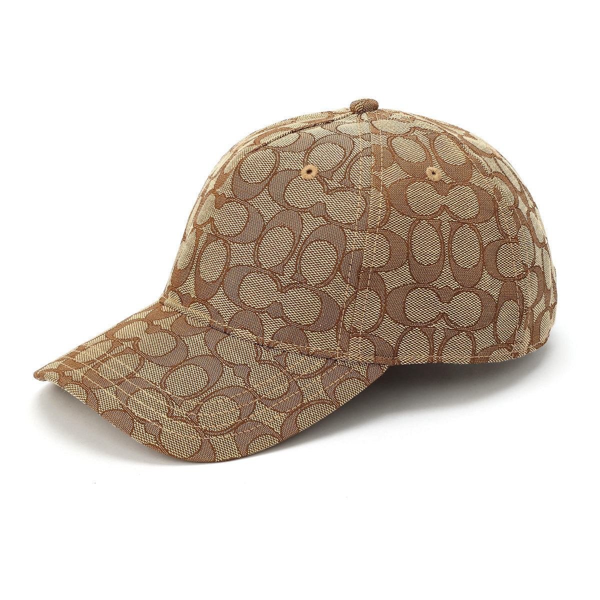 COACH Signature C Jacquard Baseball Hat - Tan