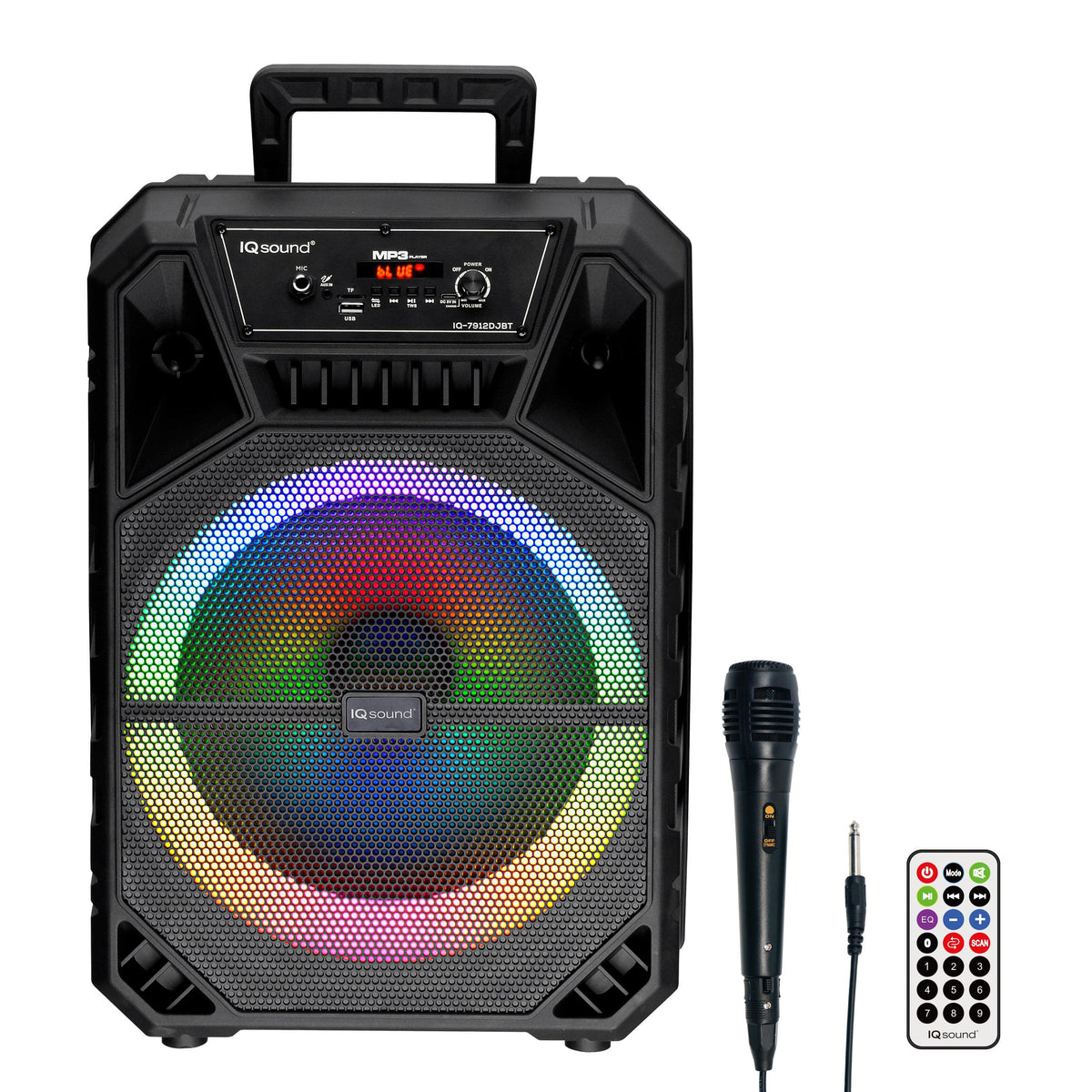 IQ Sound 12" Portable Bluetooth Party Tailgate Speaker w/ TWS