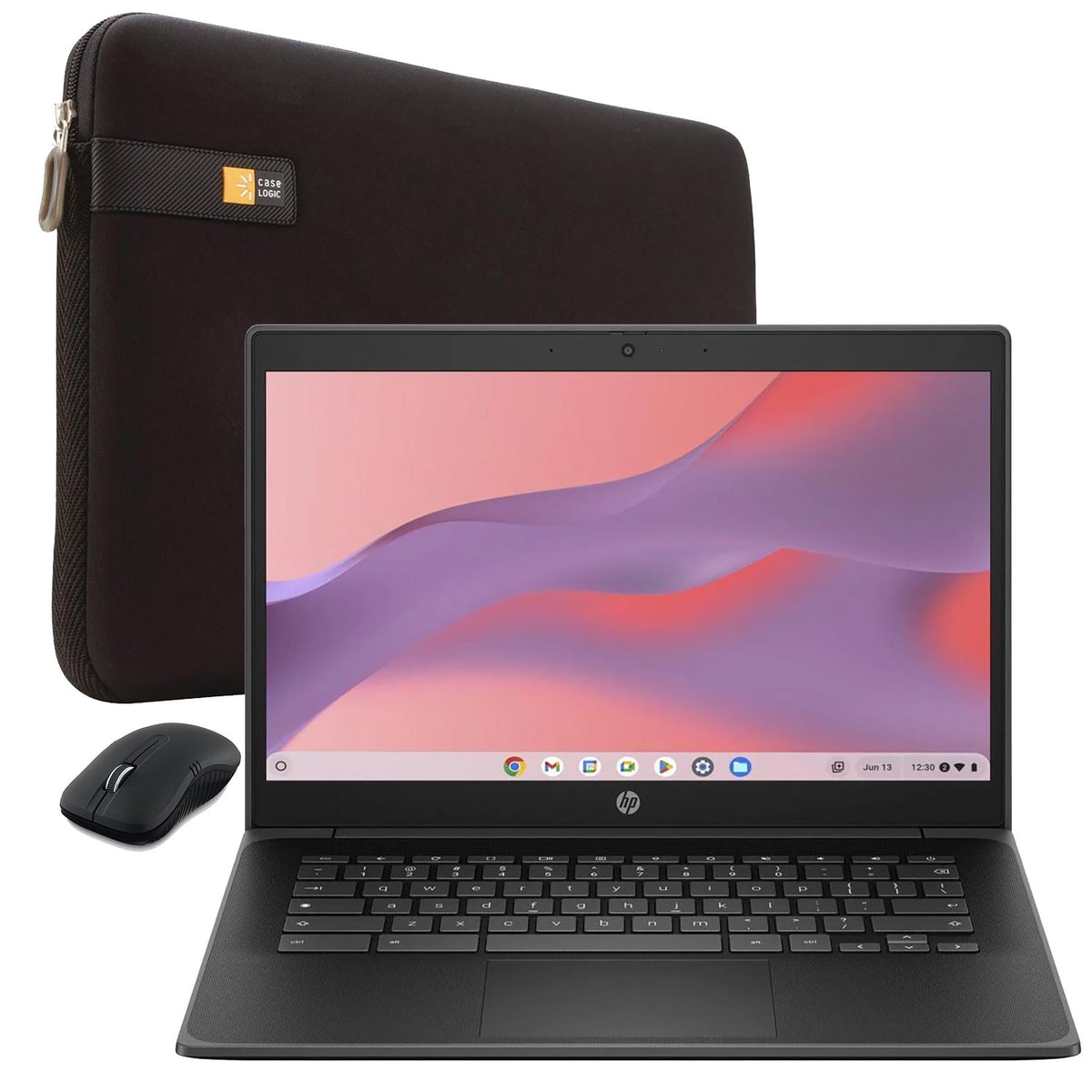 Hewlett Packard 14" Touchscreen Chromebook Notebook Bundle