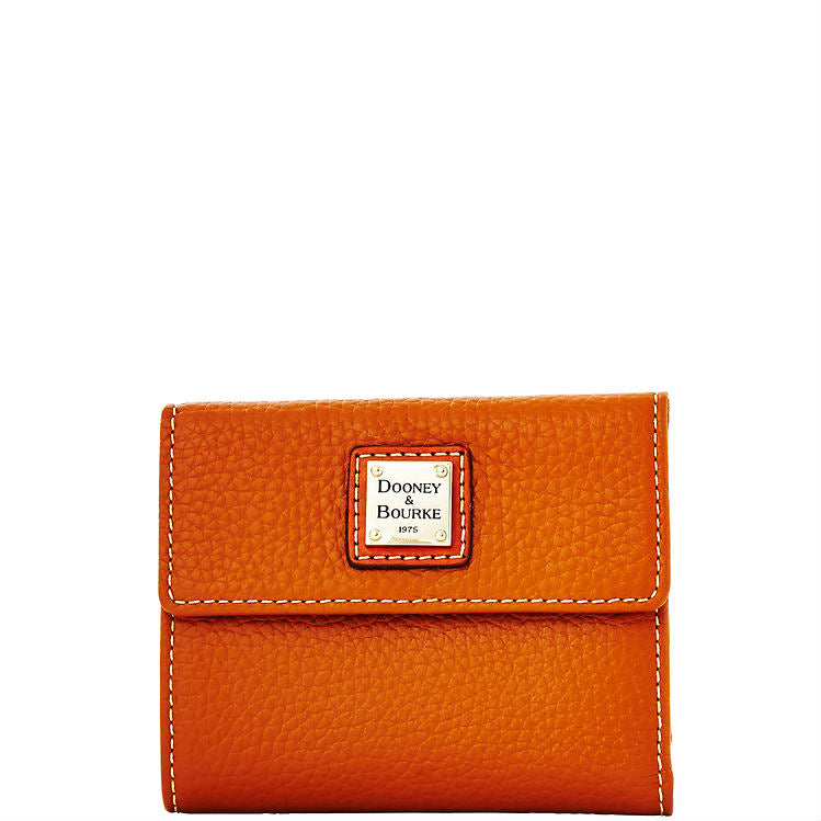 Dooney & Bourke Pebble Grain Small Flap Credit Card Wallet