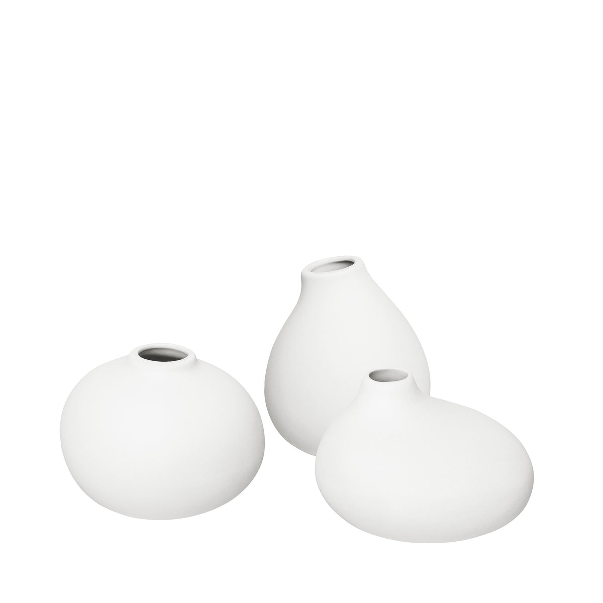 Blomus NONA Porcelain Mini Vases - Set of 3