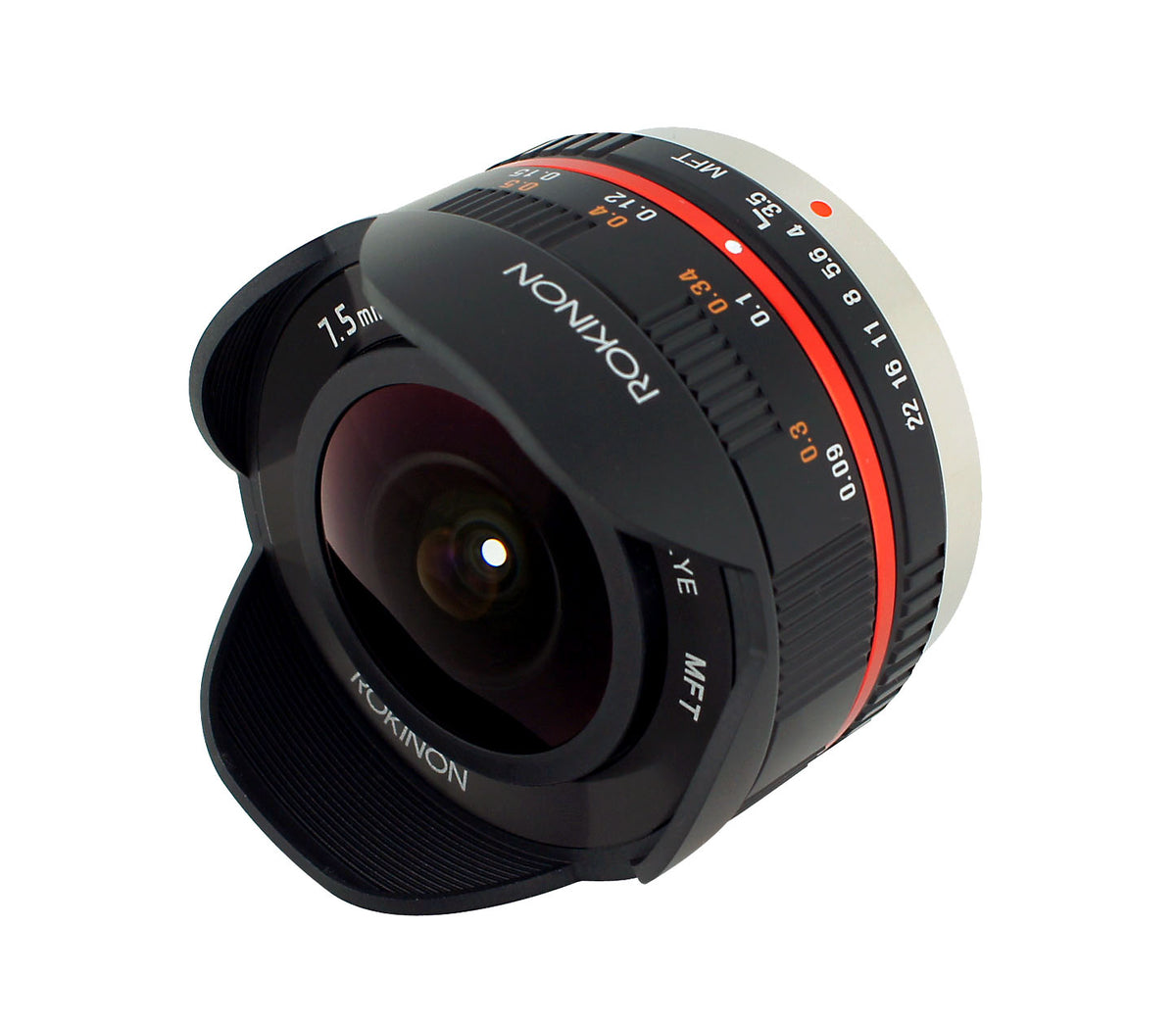 Rokinon 7.5mm Fisheye Lens for Micro 4/3- Black