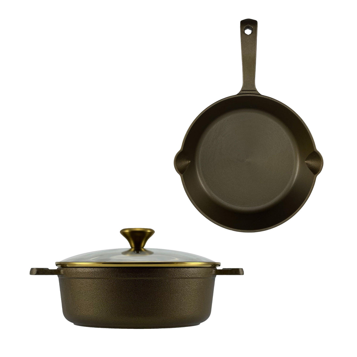 Old Mountain 3pc Refined Collection Cast Iron Cookware Set