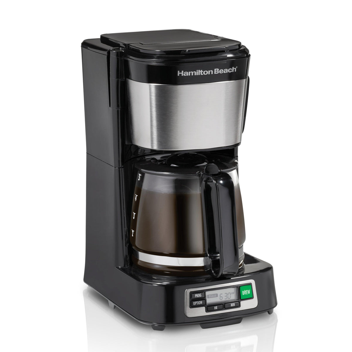 Hamilton Beach FrontFill 5 Cup Mini Brew Programmable Coffeemaker