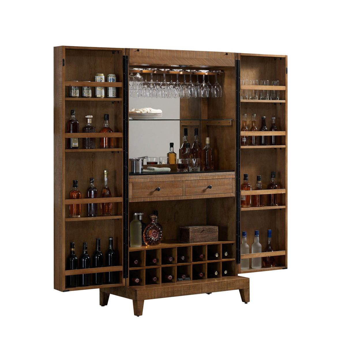 Escalade Sports American Heritage - Braxton Wine & Spirit Cabinet - Reclaimed